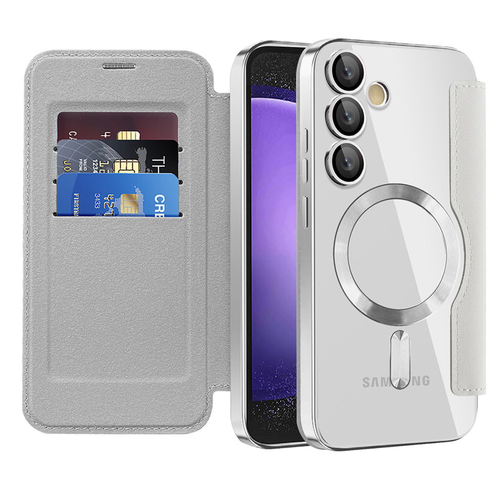 Husă flip Techsuit SmartMag Book Galaxy S23 FE – Gri – imagine 11