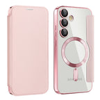 Husă flip Techsuit SmartMag Book Galaxy S23 FE – Roz – imagine 8