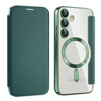 Husă flip Techsuit SmartMag Book Galaxy S23+ – Verde – imagine 6