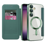 Husă flip Techsuit SmartMag Book Galaxy S23+ – Verde – imagine 5