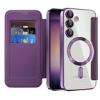 Husă flip Techsuit SmartMag Book Galaxy S23+ – Mov – imagine 9