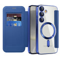 Husă flip Techsuit SmartMag Book Galaxy S24 – Albastru – imagine 1