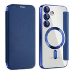 Husă flip Techsuit SmartMag Book Galaxy S24 – Albastru – imagine 2