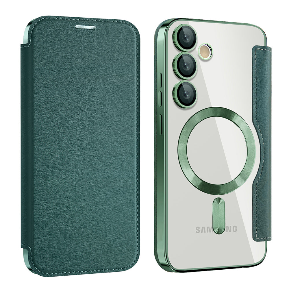 Husă flip Techsuit SmartMag Book Galaxy S24+ – Verde – imagine 6