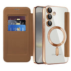 Husă flip Techsuit SmartMag Book Galaxy S24+ – Maro – imagine 3