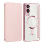 Husă flip Techsuit SmartMag Book Galaxy S25 Edge – Roz – imagine 8