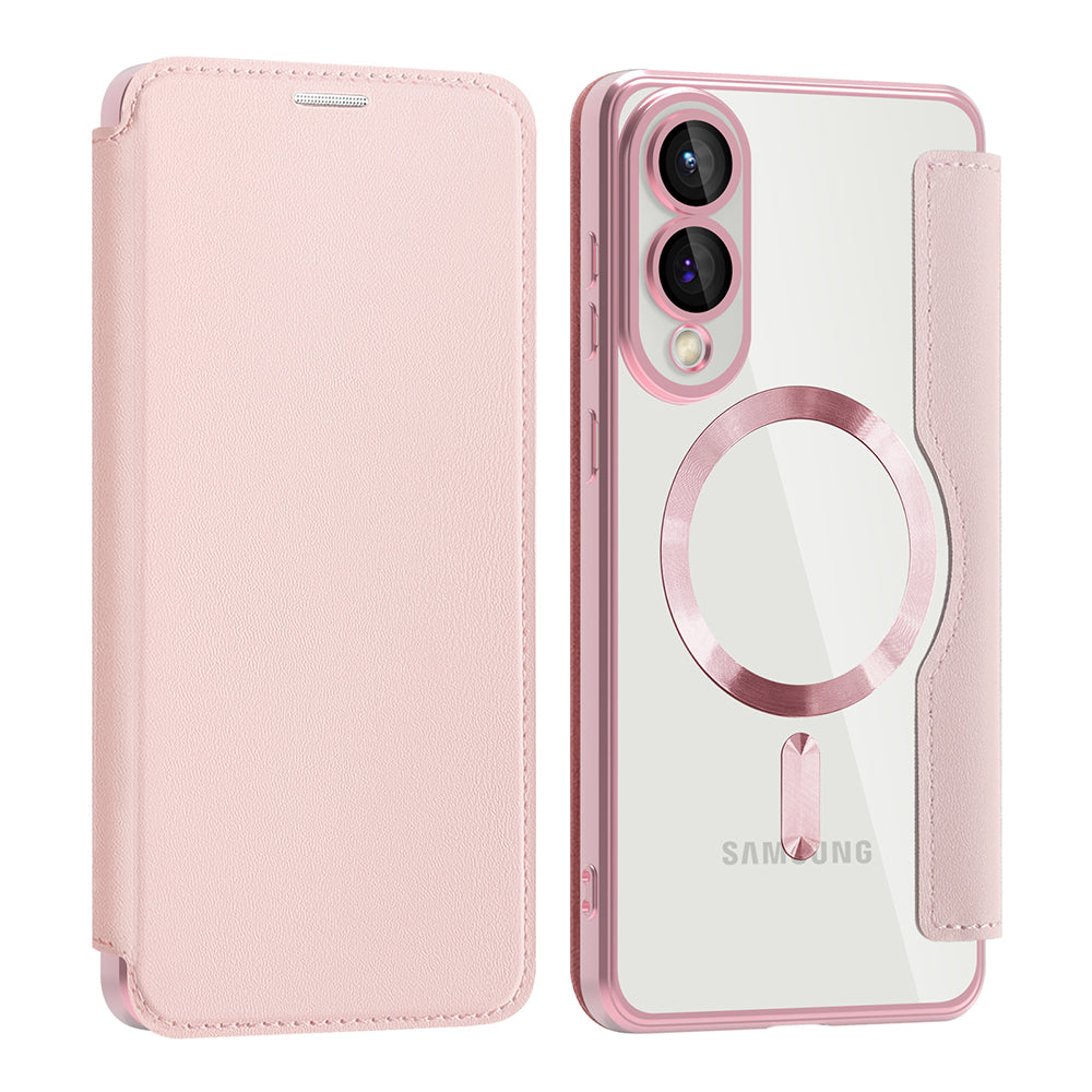 Husă flip Techsuit SmartMag Book Galaxy S25 Edge – Roz – imagine 8