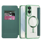 Husă flip Techsuit SmartMag Book Galaxy S25 Edge – Verde – imagine 3