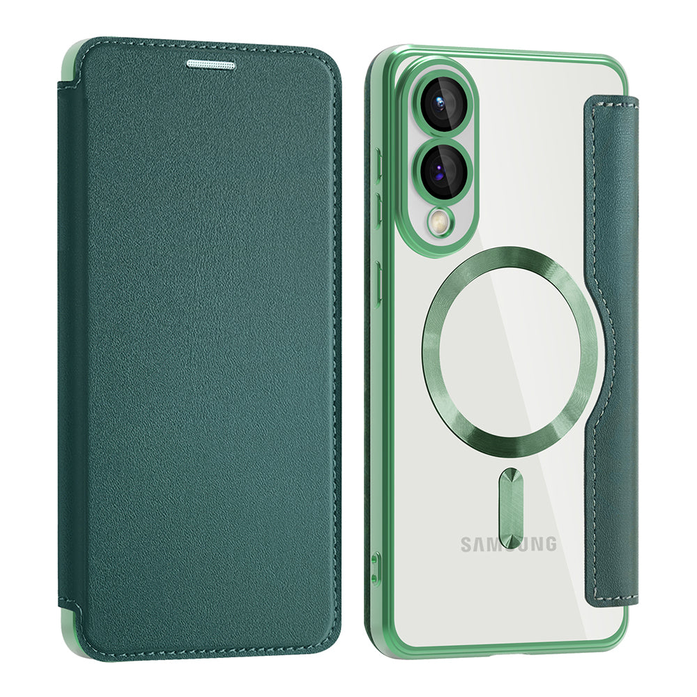 Husă flip Techsuit SmartMag Book Galaxy S25 Edge – Verde – imagine 4