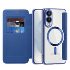 Husă flip Techsuit SmartMag Book Galaxy S25 Edge – Albastru – imagine 5