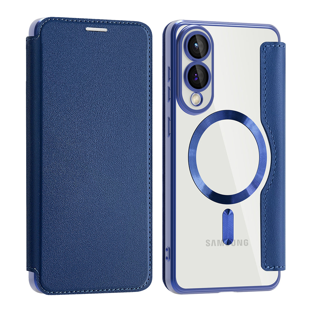 Husă flip Techsuit SmartMag Book Galaxy S25 Edge – Albastru – imagine 6
