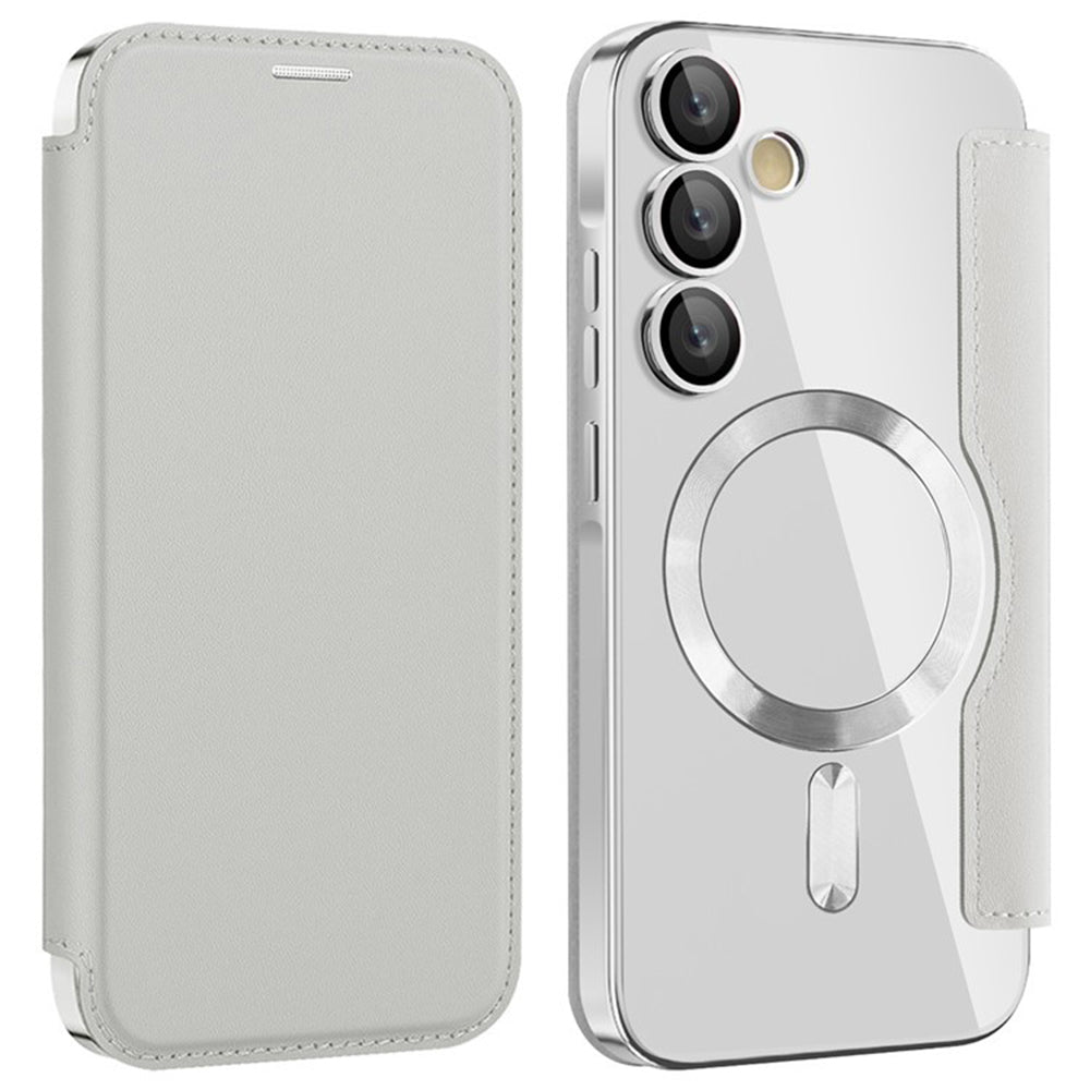 Husă flip Techsuit SmartMag Book Galaxy A35 5G – Gri – imagine 3