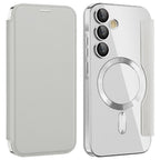 Husă flip Techsuit SmartMag Book Galaxy A35 5G – Gri – imagine 3
