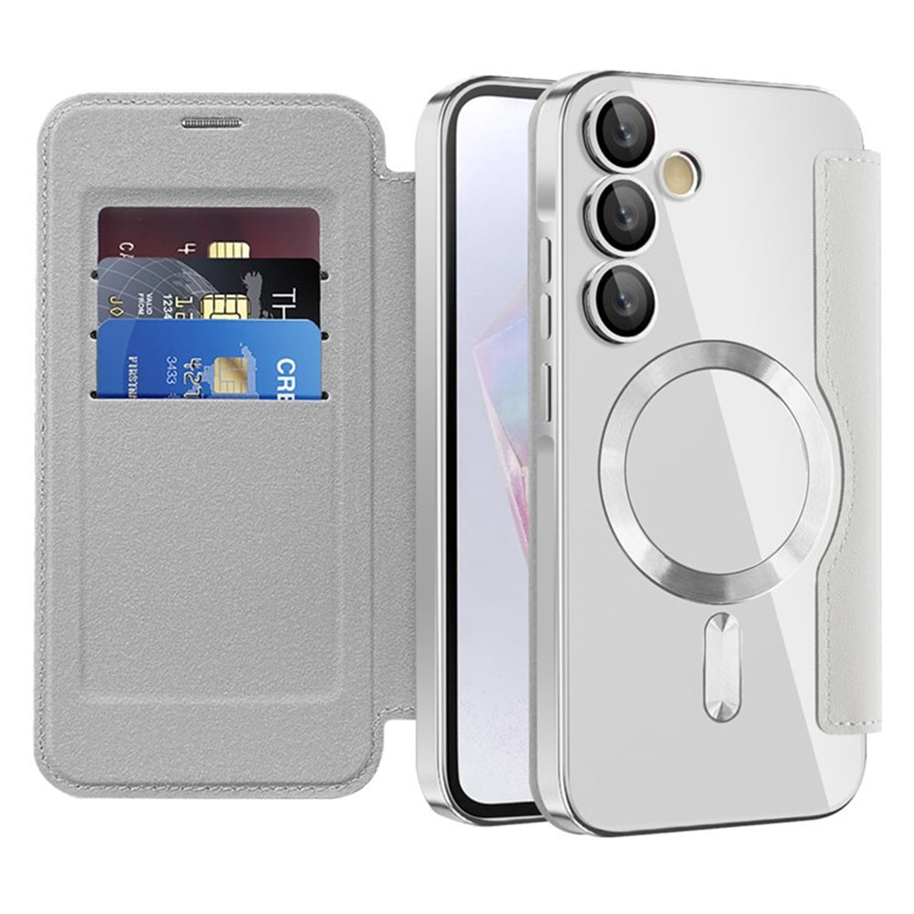 Husă flip Techsuit SmartMag Book Galaxy A35 5G – Gri – imagine 2