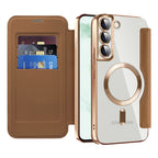Husă flip Techsuit SmartMag Book Galaxy S22+ – Maro – imagine 6