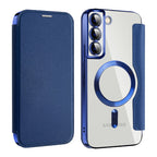 Husă flip Techsuit SmartMag Book Galaxy S22+ – Albastru – imagine 2