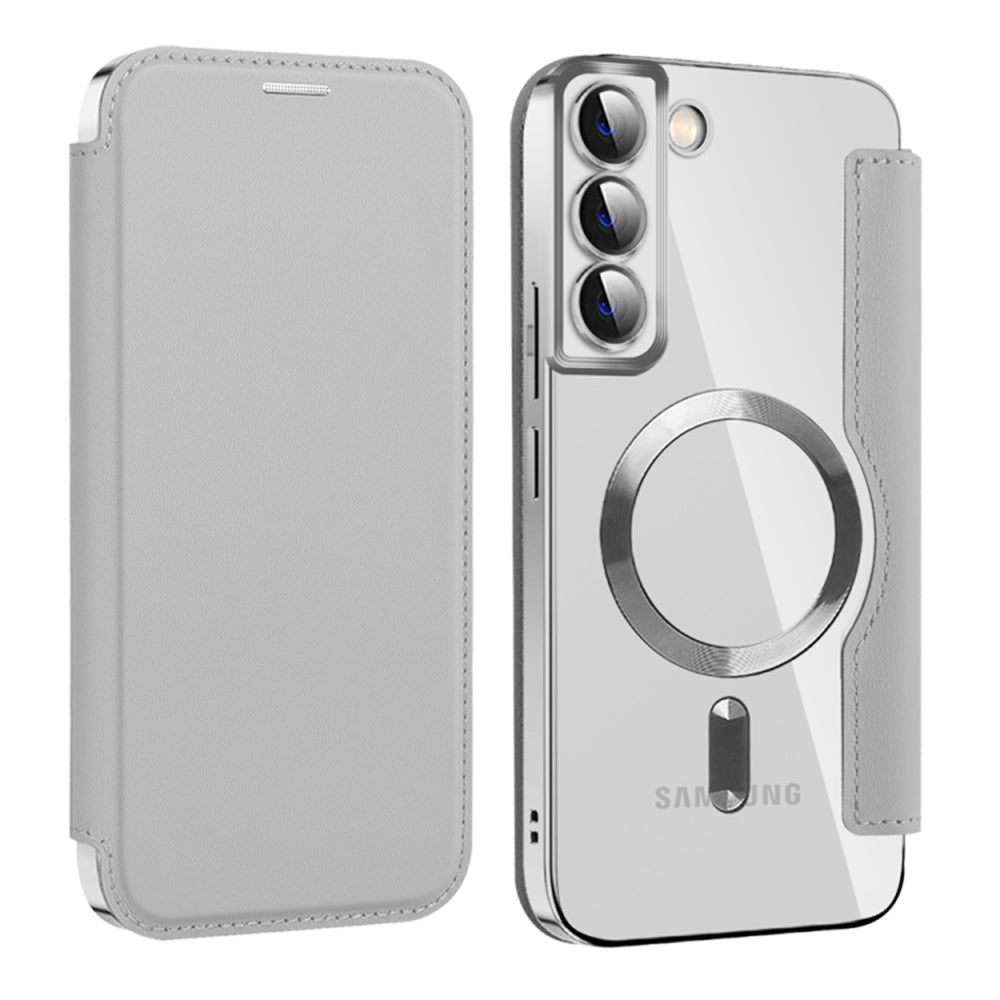 Husă flip Techsuit SmartMag Book Galaxy S22+ – Gri – imagine 5