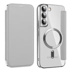 Husă flip Techsuit SmartMag Book Galaxy S22+ – Gri – imagine 5