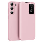 Husă flip Techsuit SmartView Galaxy S22 – Roz – imagine 3