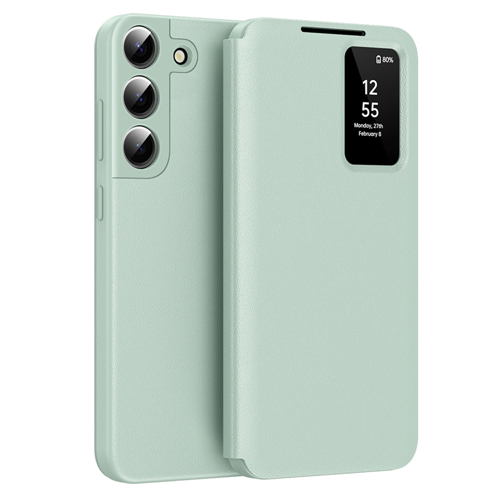 Husă flip Techsuit SmartView Galaxy S22 – Verde – imagine 1