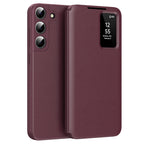 Husă flip Techsuit SmartView Galaxy S22+ – Roșu – imagine 3