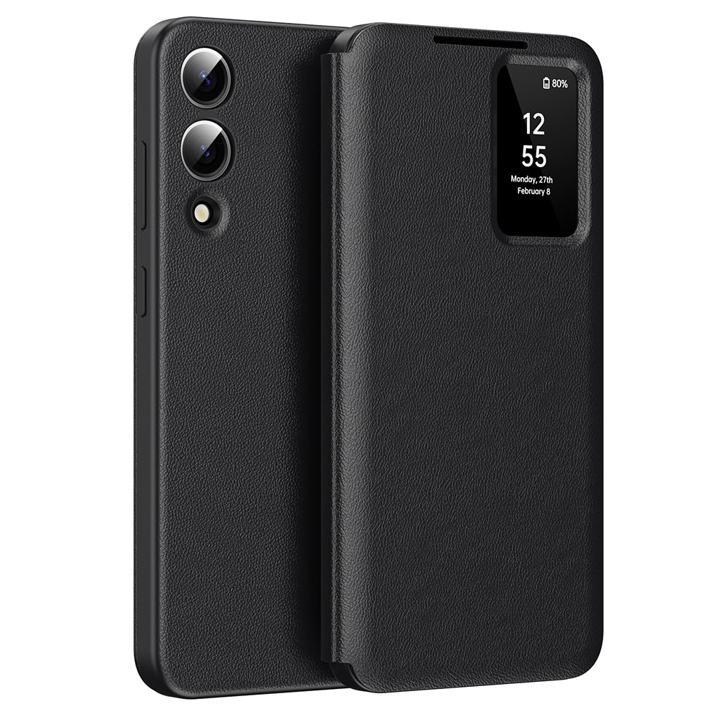 Husă flip Techsuit SmartView Galaxy S25 Edge – Negru – imagine 1