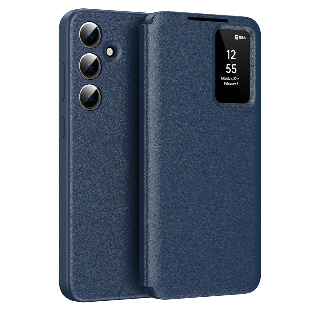 Husă flip Techsuit SmartView Galaxy A56 5G – Albastru – imagine 11