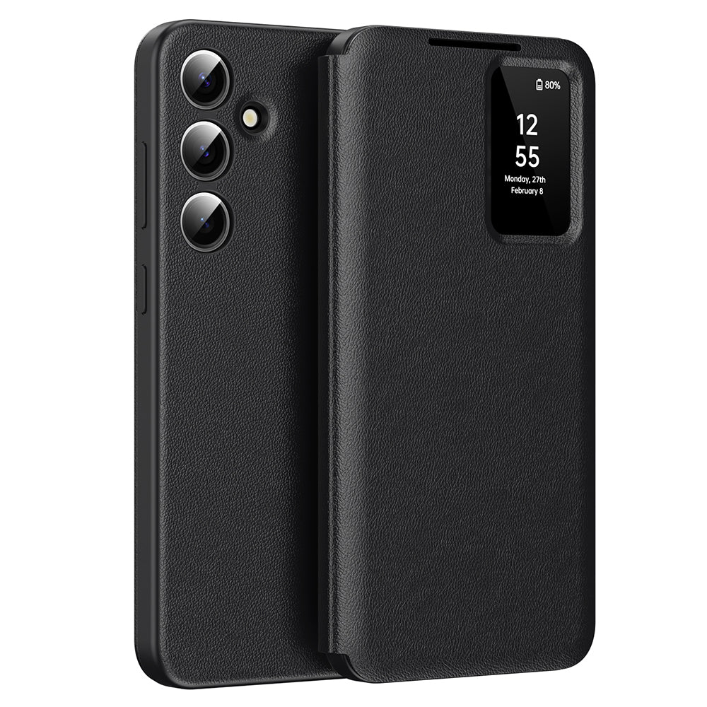 Husă flip Techsuit SmartView Galaxy A56 5G – Negru – imagine 5
