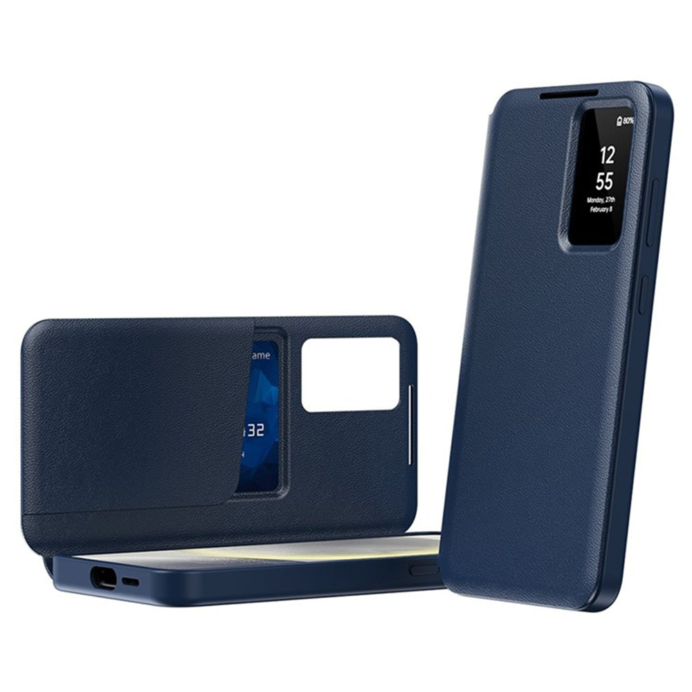 Husă flip Techsuit SmartView Galaxy S25 Ultra – Albastru – imagine 12