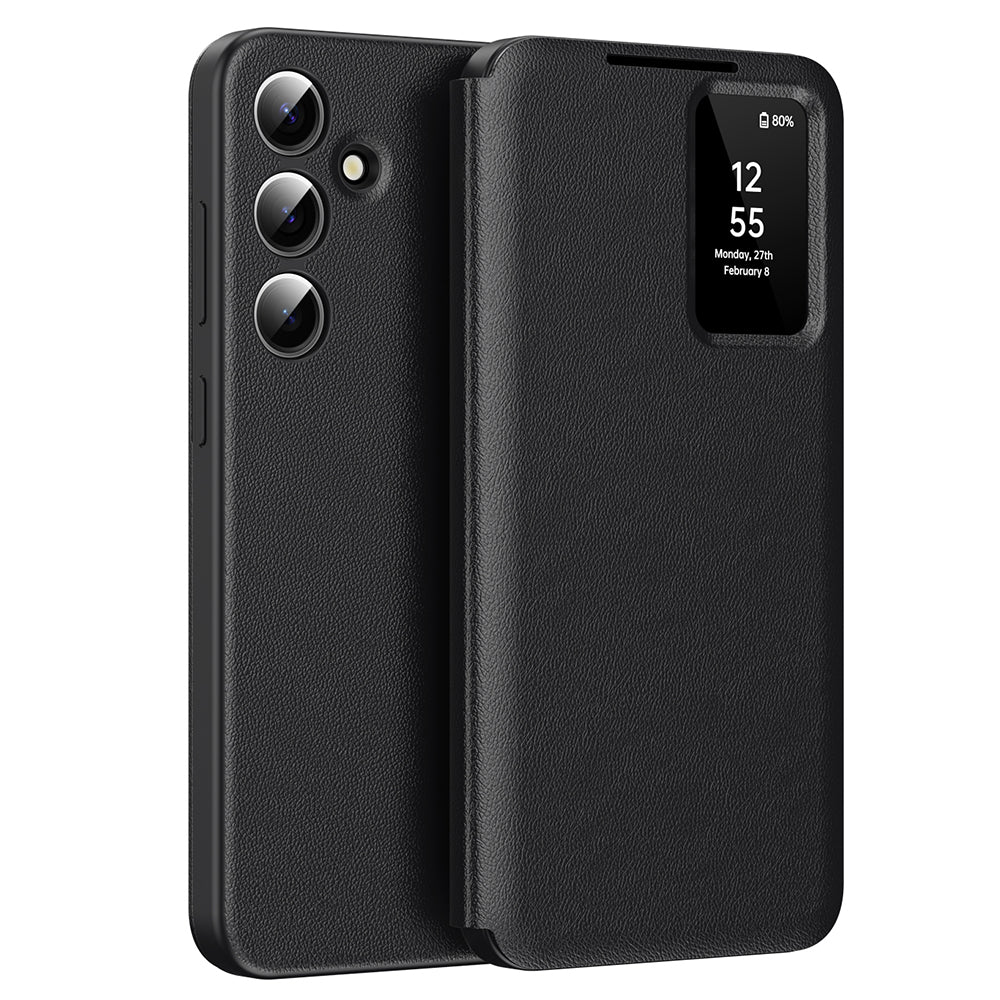 Husă flip Techsuit SmartView Galaxy S24 – Negru – imagine 5