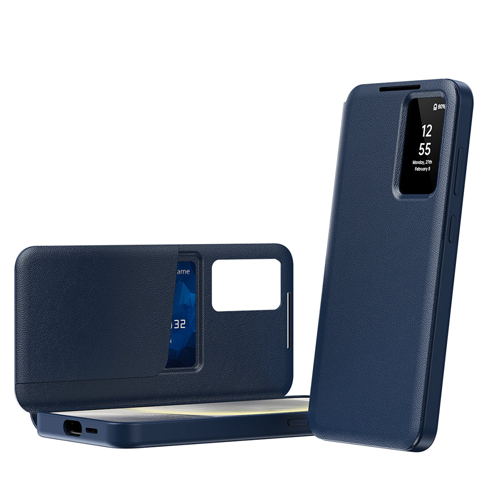 Husă flip Techsuit SmartView Galaxy S24+ – Albastru – imagine 10