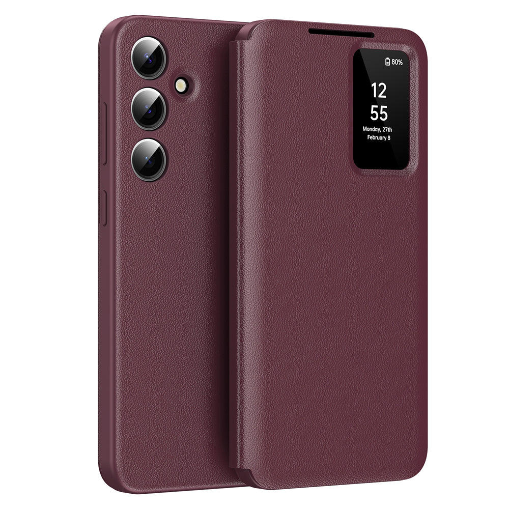 Husă flip Techsuit SmartView Galaxy S24+ – Roșu – imagine 7