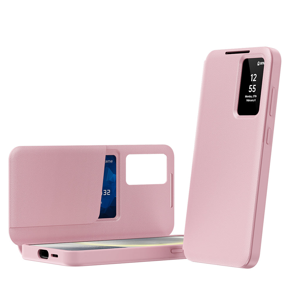 Husă flip Techsuit SmartView Galaxy S24+ – Roz – imagine 6