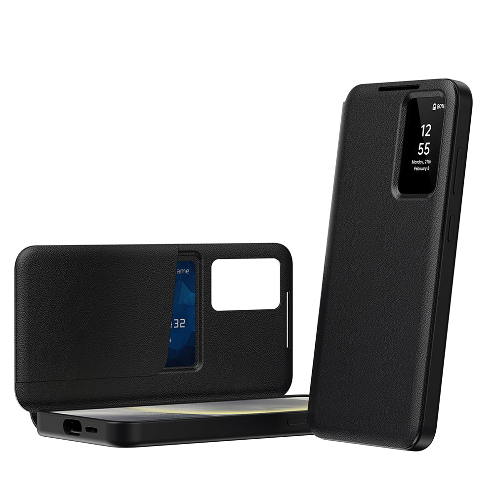 Husă flip Techsuit SmartView Galaxy S24+ – Negru – imagine 4