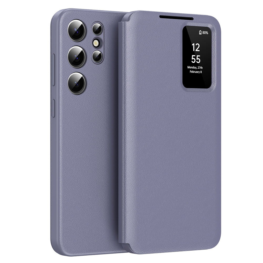 Husă flip Techsuit SmartView Galaxy S24 Ultra – Mov – imagine 1