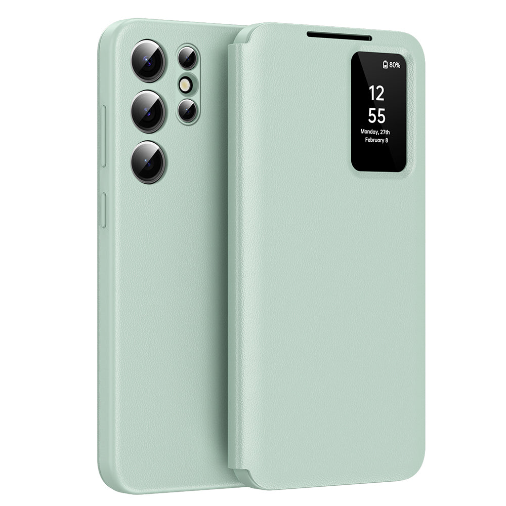 Husă flip Techsuit SmartView Galaxy S24 Ultra – Verde – imagine 7
