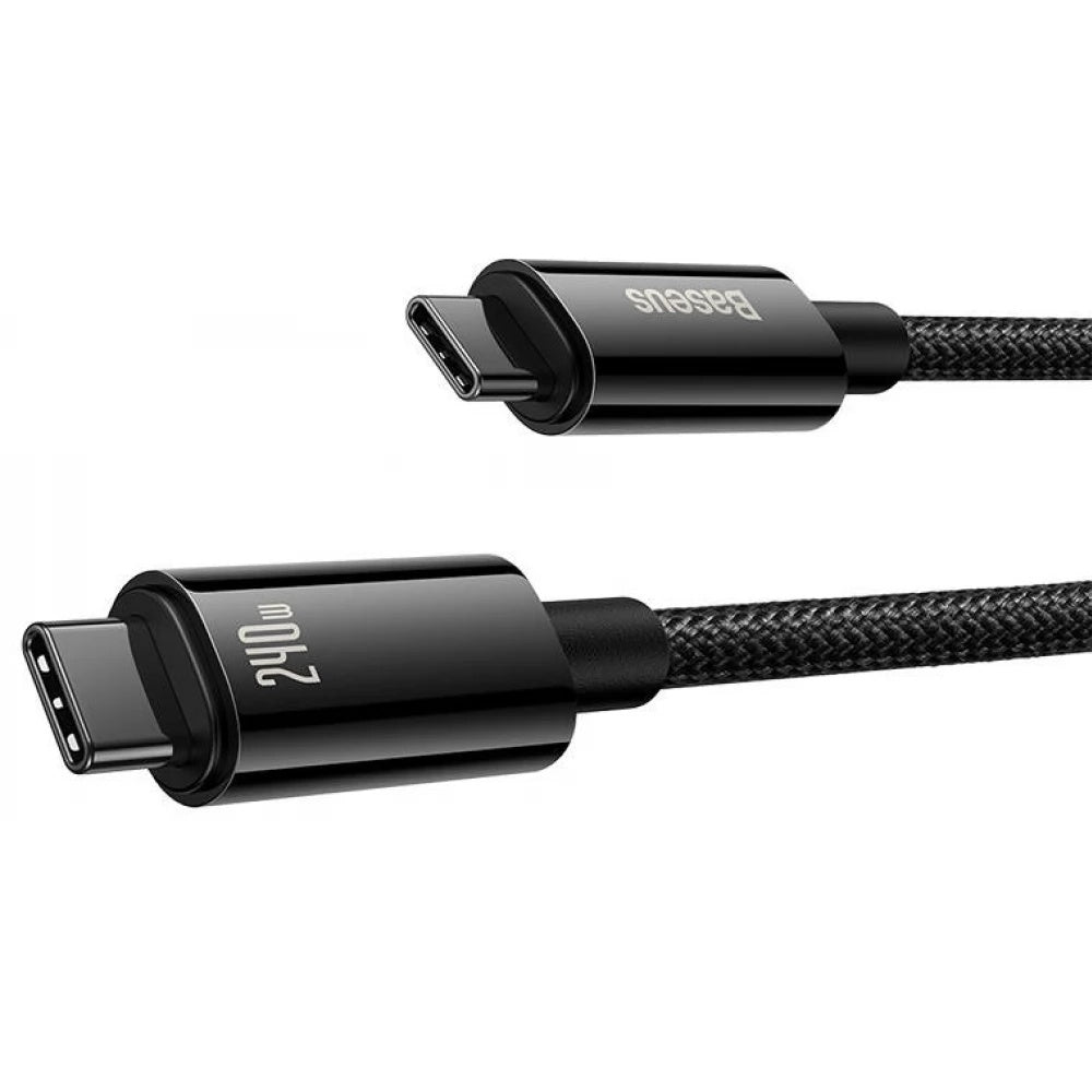 Cablu Baseus Tungsten Gold USB-C la USB-C 240W, 1 m – imagine 3