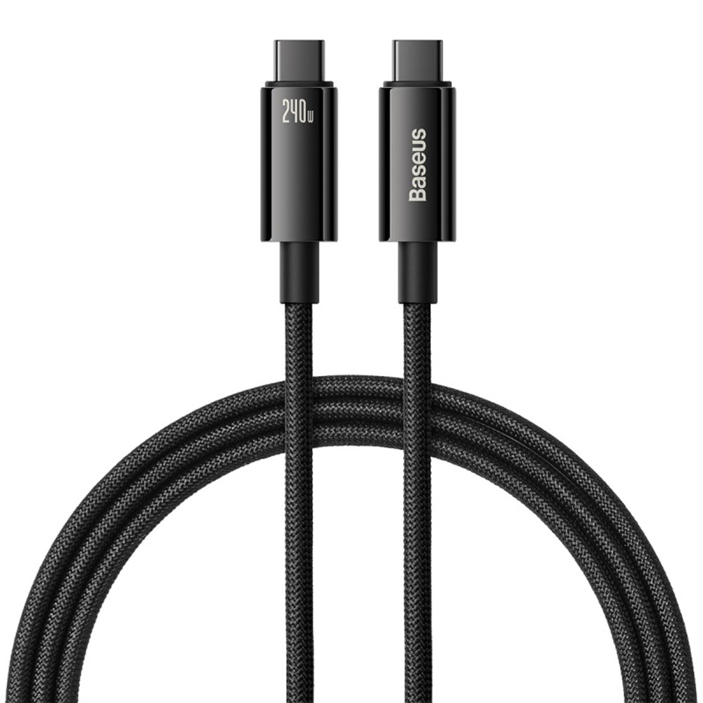 Cablu Baseus Tungsten Gold USB-C la USB-C 240W, 1 m – imagine 1