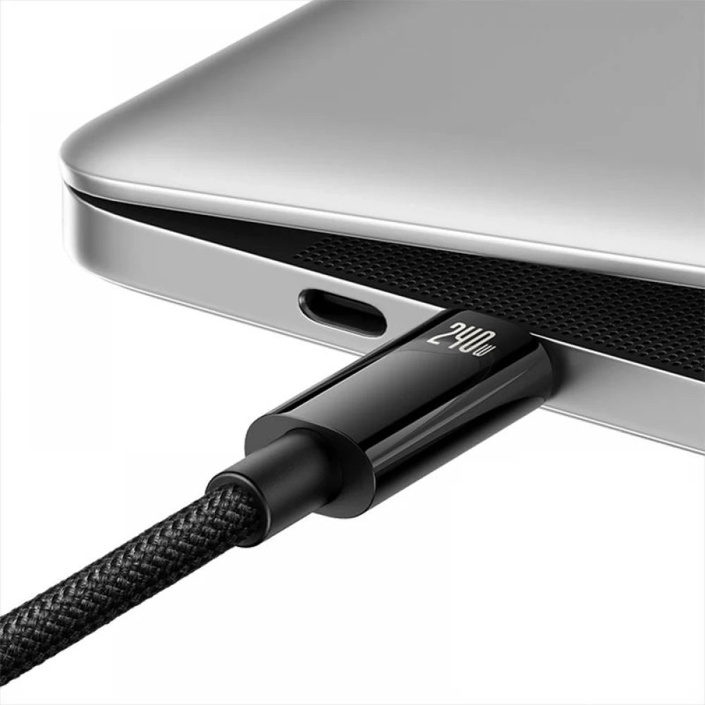 Cablu Baseus Tungsten Gold USB-C la USB-C 240W, 1 m – imagine 5