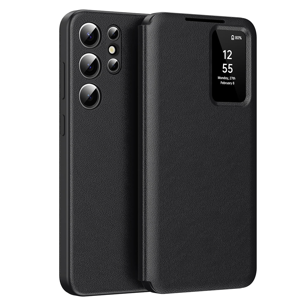 Husă flip Techsuit SmartView Galaxy S23 Ultra – Negru – imagine 5