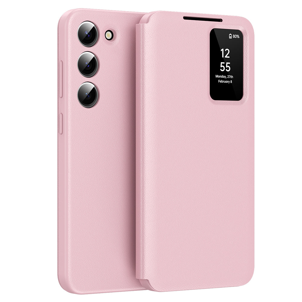Husă flip Techsuit SmartView Galaxy S23 – Roz – imagine 3
