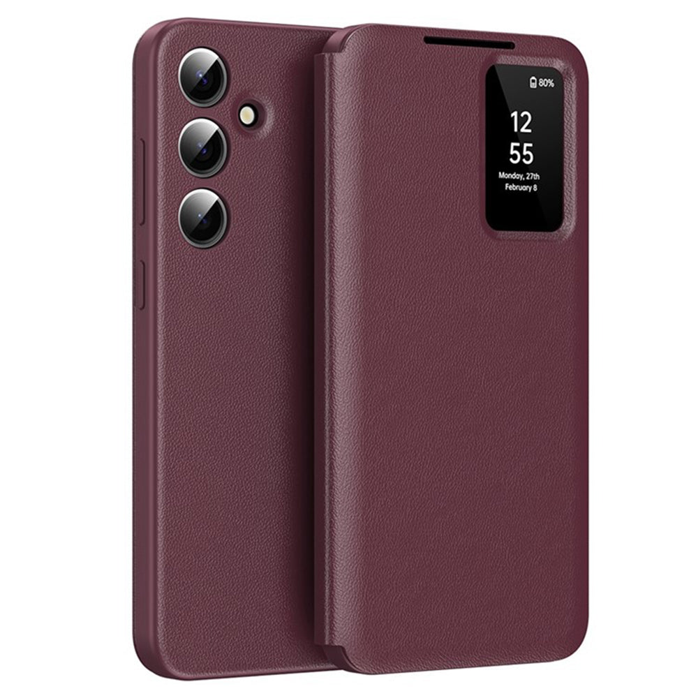 Husă flip Techsuit SmartView Galaxy S23 FE – Roșu – imagine 11