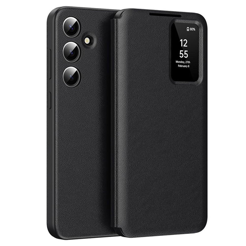 Husă flip Techsuit SmartView Galaxy S23 FE – Negru – imagine 1