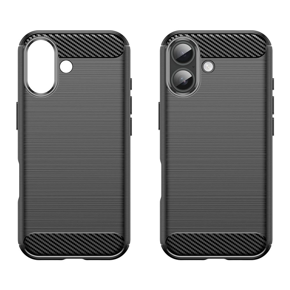 Husă Techsuit Carbon Silicone iPhone 17 – Negru – imagine 4