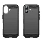 Husă Techsuit Carbon Silicone iPhone 17 – Negru – imagine 4
