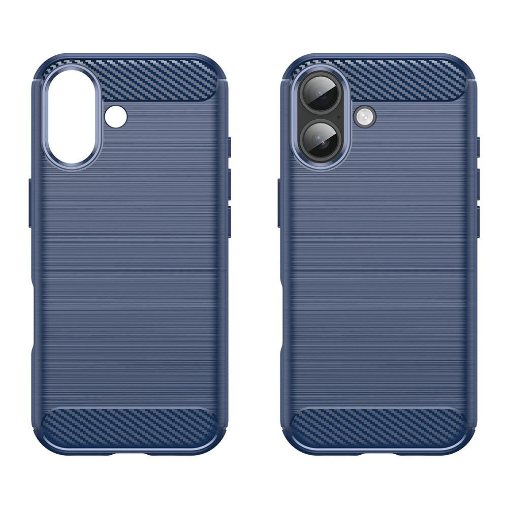 Husă Techsuit Carbon Silicone iPhone 17 – Albastru – imagine 2