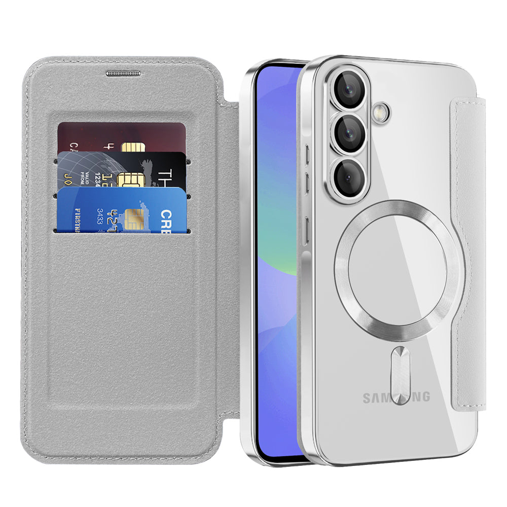 Husă flip Techsuit SmartMag Book Galaxy A36 5G – Gri – imagine 5