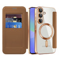Husă flip Techsuit SmartMag Book Galaxy A36 5G – Maro – imagine 1