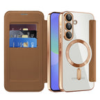 Husă flip Techsuit SmartMag Book Galaxy A36 5G – Maro – imagine 1