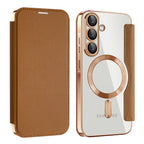 Husă flip Techsuit SmartMag Book Galaxy A26 5G – Maro – imagine 4